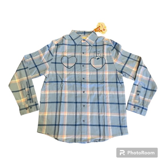 Cakeworthy x Carebears Grumpy Bear Flannel - Picture 2 of 9